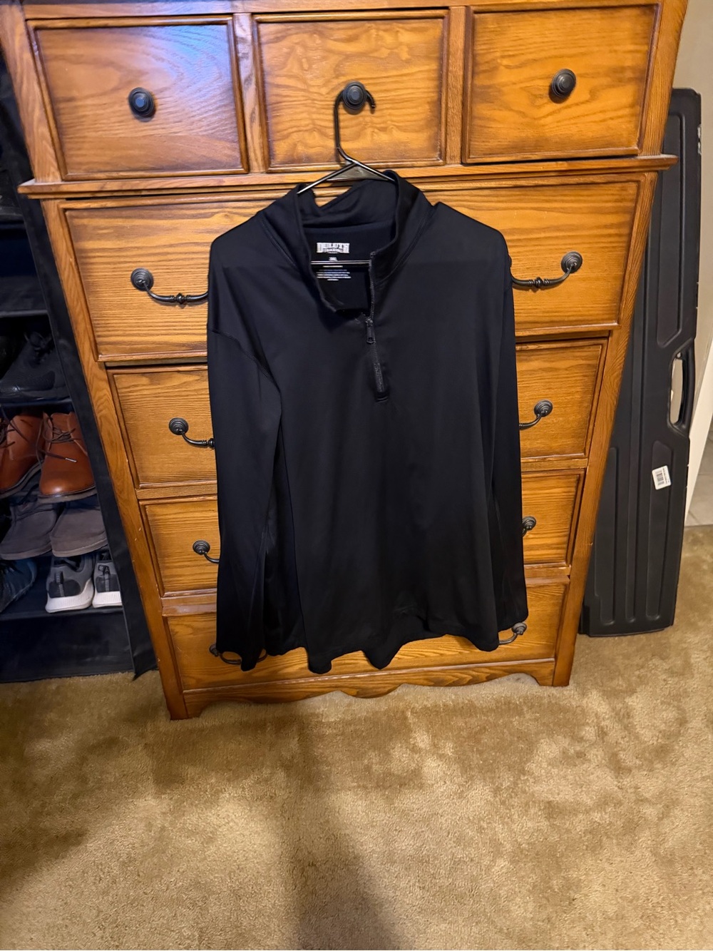 Duluth Trading Men's Black Quarter-Zip Pullover